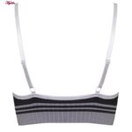 ست نیم تنه و شورت ورزشی زنانه ماییلدا مدل بدون فنر پددار کد 4751 رنگ خاکستری تیره