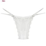 ست شورت و سوتین زنانه ماییلدا مدل گیپوری بدون فنر کد 4752 رنگ سفید