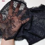 شورت زنانه ماییلدا مدل گیپوری نیم پا کد 4688-3 رنگ مشکی