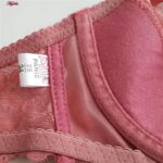 سوتین زنانه پانیذ مدل فنردار گیپوری کد 66336-new رنگ کالباسی