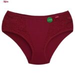 شورت زنانه یوکین مدل نخی کبریتی کد 4741 رنگ زرشکی