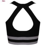 نیم تنه ورزشی زنانه ماییلدا مدل بدون فنر پددار پشت قهرمانی کد 4753 رنگ مشکی