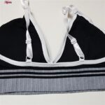 ست نیم تنه و شورت ورزشی زنانه ماییلدا مدل بدون فنر پددار کد 4751 رنگ مشکی