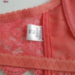 سوتین زنانه پانیذ مدل فنردار گیپوری کد 66337-new رنگ گلبهی