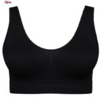 نیم تنه ورزشی زنانه ماییلدا مدل بدون فنر بدون پد کد 4744 رنگ مشکی
