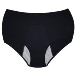 شورتکس زنانه ماییلدا مدل دولایه کمر پهن کد 4747 رنگ مشکی