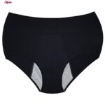 شورتکس زنانه ماییلدا مدل دولایه کمر پهن کد 4747 رنگ مشکی