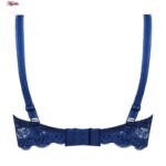 سوتین زنانه پانیذ مدل فنردار گیپوری کد 66367-new رنگ سرمه ای