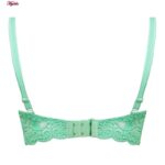 سوتین زنانه پانیذ مدل فنردار گیپوری کد 66367-new رنگ سبز پسته ای