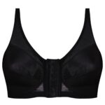 سوتین زنانه اما مدل گنی جلو قزن دار کد 4728-3651 رنگ مشکی