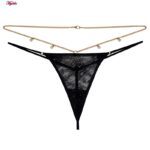 شورت زنانه مدل زنجیردار فانتزی کد 4767-13-04 رنگ مشکی