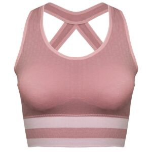 نیم تنه ورزشی زنانه ماییلدا مدل بدون فنر پددار پشت قهرمانی کد 4753 رنگ صورتی