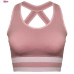 نیم تنه ورزشی زنانه ماییلدا مدل بدون فنر پددار پشت قهرمانی کد 4753 رنگ صورتی