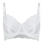 سوتین زنانه لین مدل فنردار گیپوری کد 4680-614 رنگ سفید