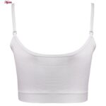 ست نیم تنه و شلوارک ورزشی زنانه ماییلدا مدل پددار بدون فنر کد 4580 رنگ سفید