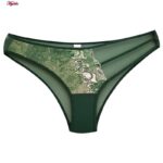 ست شورت و سوتین زنانه برتا مدل فنردار گیپوری کد 4740-1061 رنگ سبز