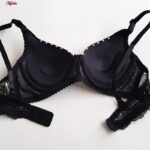 ست شورت و سوتین زنانه پانیذ مدل فنردار دکلته پوش آپ کد 4689-3