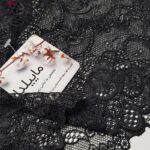 شورت زنانه ماییلدا مدل گیپوری نیم پا کد 4688-5 رنگ مشکی