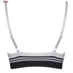 ست نیم تنه و شورت ورزشی زنانه ماییلدا مدل بدون فنر پددار کد 4751 رنگ سفید