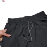 شلوار ورزشی زنانه ماییلدا مدل دمپا گشاد کمرکش کد 4708-2081 رنگ خاکستری تیره