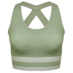 نیم تنه ورزشی زنانه ماییلدا مدل بدون فنر پددار پشت قهرمانی کد 4753 رنگ سبز روشن