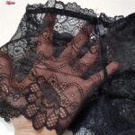 شورت زنانه ماییلدا مدل گیپوری نیم پا کد 4688-5 رنگ مشکی