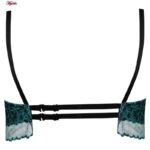 ست شورت و سوتین زنانه برتا مدل فنردار مخملی کد 4737-2088 رنگ کله غازی