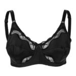 سوتین زنانه لین مدل فنردار کد 4680-602 رنگ مشکی