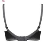 سوتین زنانه پانیذ مدل فنردار گیپوری کد 66366 رنگ طوسی