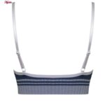 ست نیم تنه و شورت ورزشی زنانه ماییلدا مدل بدون فنر پددار کد 4751 رنگ آبی