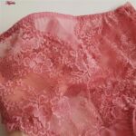 ست شورت و سوتین زنانه پانیذ مدل بدون فنر گیپوری کد 9016 رنگ کالباسی