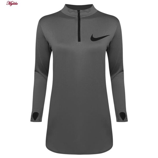 ست سویشرت و شلوار ورزشی زنانه مدل فینگردار کد 4739 -480P رنگ طوسی