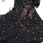 لباس خواب زنانه ماییلدا مدل نگین دار  کد 4860-7032 رنگ مشکی