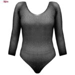 لباس خواب زنانه ماییلدا مدل نگین دار کد 4860-7228 رنگ مشکی