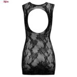 لباس خواب زنانه ماییلدا مدل نگین دار فانتزی کد 4860-7182 رنگ مشکی