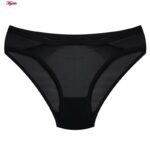 ست شورت و سوتین زنانه پانیذ مدل ساتن بدون فنر کد 4648 رنگ مشکی