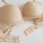 سوتین زنانه لنا مدل فنردار کاپ اسفنجی کد 4852 رنگ کرم