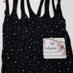 لباس خواب زنانه ماییلدا مدل نگین دار فانتزی کد 4860-7177 رنگ مشکی