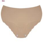 شورت زنانه ماییلدا مدل لیزری کد 4788 رنگ کرم