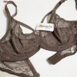 ست شورت و سوتین زنانه کارنا رز مدل فنردار هارنس کد 4862-2023 رنگ قهوه ای