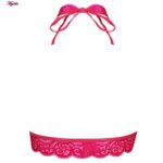 ست شورت و نیم تنه زنانه فیتن فرخ زادی مدل گیپوری قلبی 4764-456 رنگ صورتی