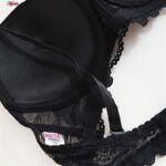 سوتین زنانه پانیذ مدل فنردار پوش آپ کد 4851 رنگ مشکی