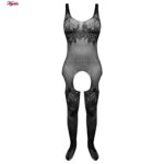 لباس خواب زنانه ماییلدا مدل نگین دار فانتزی کد 4860-7127 رنگ مشکی