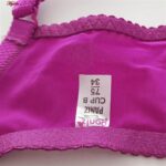 ست شورت و سوتین زنانه پانیذ مدل ساتن وسط توری بدون فنر کد 4648 رنگ سرخابی