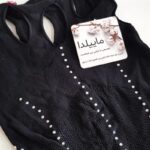 لباس خواب زنانه ماییلدا مدل نگین دار فانتزی کد 4860-7192 رنگ مشکی