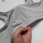 سوتین بارداری ماییلدا مدل کاپ اسفنجی دکمه دار کد 4773 رنگ طوسی