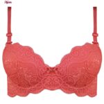 ست شورت و سوتین زنانه لنا مدل فنردار کاپ اسفنجی کد 4853 رنگ گلبهی