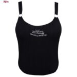 کراپ‌تاپ زنانه ماییلدا مدل پشت کوتاه کد 4790 رنگ مشکی