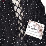 لباس خواب زنانه ماییلدا مدل نگین دار فانتزی کد 4860-7191 رنگ مشکی