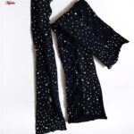 لباس خواب زنانه ماییلدا مدل نگین دار کد 4860-7203 رنگ مشکی